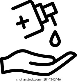 soap vector thin line icon 