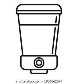 Soap wall dispenser icon. Outline Soap wall dispenser vector icon for web design isolated on white background