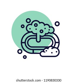 Soap, washing, soap foam vector icon