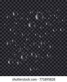 Soap or Water bubbles on tranparency background ,vector design element EPS10 illustration