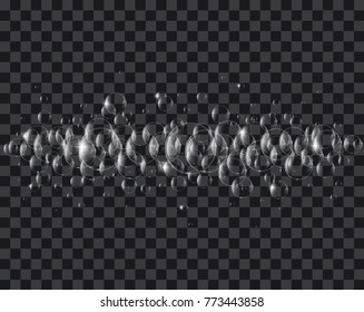 Soap or Water bubbles on tranparency background ,vector design element EPS10 illustration