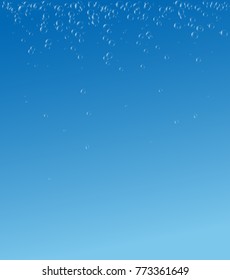 Soap or Water bubbles Underwater on Light Blue background .vector design element EPS10 illustration