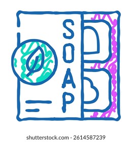 soap zero waste doodle icon sketch vector. soap zero waste sign. isolated symbol illustration