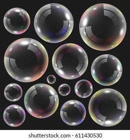 Transparent Soap Bubbles Stock Vector Royalty Free