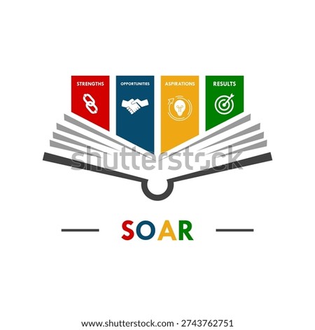 Soar analysis design logo template illustration