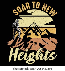 soar to new heights t-shirt design