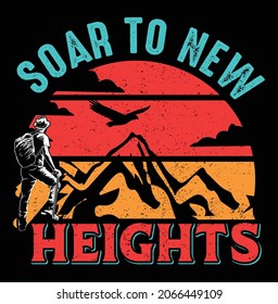 soar to new heights. t-shirt design