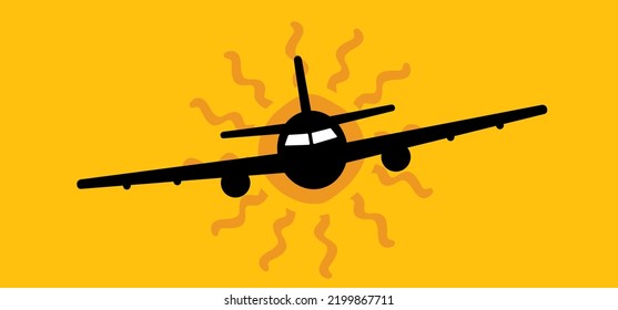 Soaring air plane line path. Take Off airplane, flight route with start point. Vector aircraft sign. Location pointer. Tracking, vacation, holliday. Travel pointer navigation. Tourism. Route Concept.