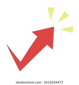 Soaring arrow icon illustration - Achievements
