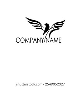  Soaring Bird Logo
A minimalist black and white logo featuring a stylized bird with outstretched wings, symbolizing freedom, flight, and aspiration. The company name is displayed below.