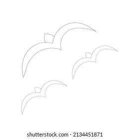 Soaring birds made by hand.