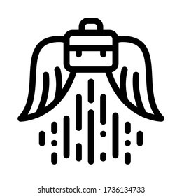 vectores de icono de carrera en alza. un gran signo de carrera. ilustración de símbolo de contorno aislado