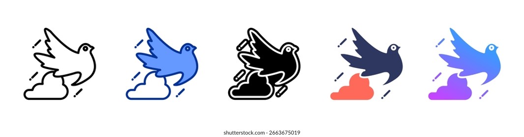 Soaring Freedom icon sheet multiple style collection