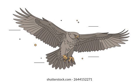 Soaring Majesty A Glimpse into the Graceful Flight of a Majestic Bird of Prey