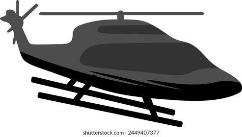 Soaring to new heights with our detailed helicopter illustration