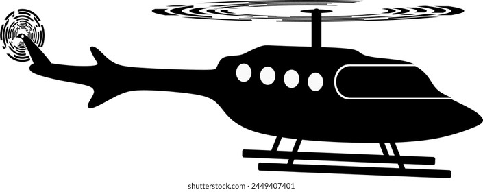 Soaring to new heights with our detailed helicopter illustration