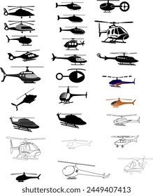 Soaring to new heights with our detailed helicopter illustration