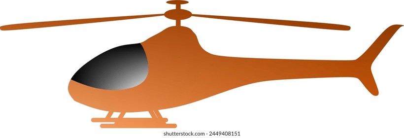 Soaring to new heights with our detailed helicopter illustration