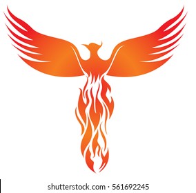 soaring Phoenix vector