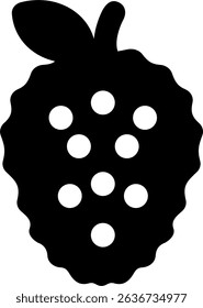Soarsop Slice glyph icon design style