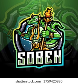 Sobek esport mascot logo design