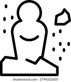 Sober Sculpture Vector Design Icon Style