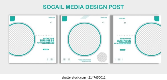 SOCAIL MEDIA POSTER post 3 SETS post   social media pack template premium vector INS COVER POSTER 