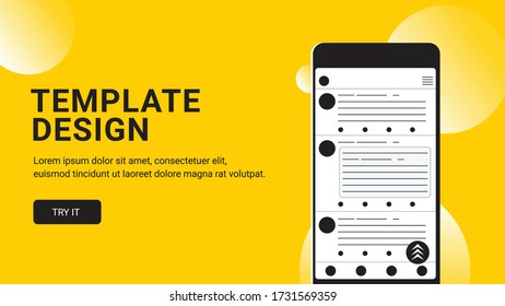 Socailmedia app interface mobile phone. Subscribe
. Socailmedia mobile mock up . Vector illustration.concept vector illustration. data statistic vector illustration flat style design