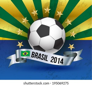 Soccer 2014 vector poster. Can use for sport festival.