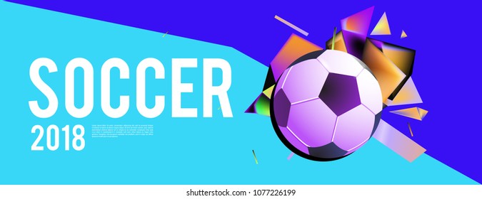 soccer 2018 background banner and poster