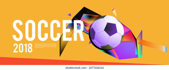soccer 2018 background banner and poster