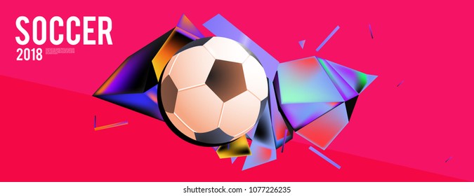 soccer 2018 background banner and poster