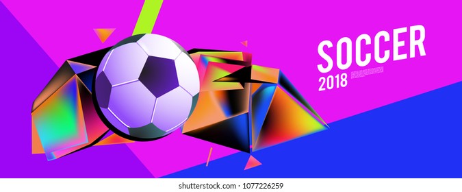 soccer 2018 background banner and poster