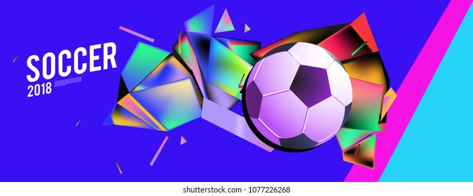 soccer 2018 background banner and poster