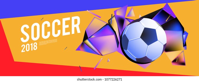 soccer 2018 background banner and poster