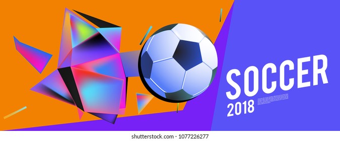 soccer 2018 background banner and poster