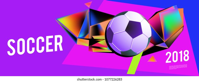 soccer 2018 background banner and poster