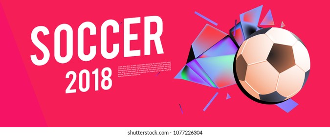 soccer 2018 background banner and poster