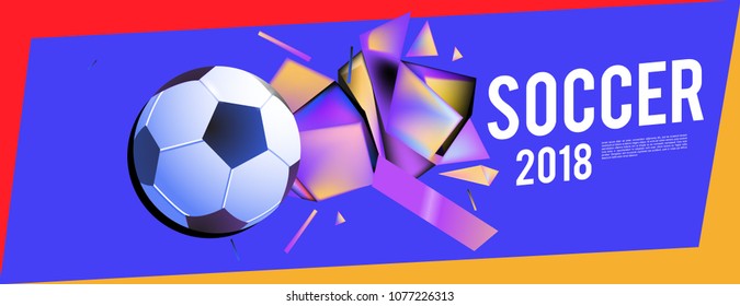 soccer 2018 background banner and poster
