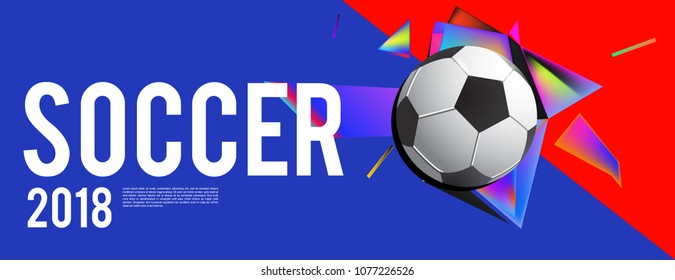 soccer 2018 background banner and poster
