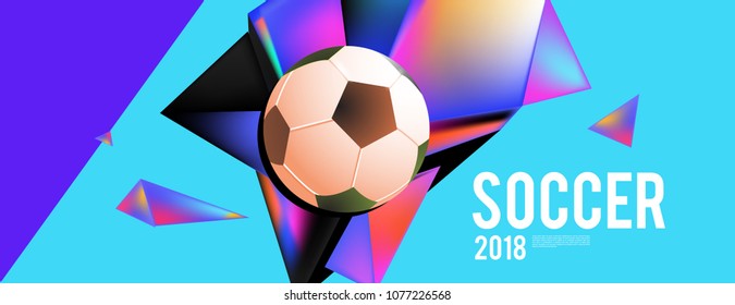 soccer 2018 background banner and poster
