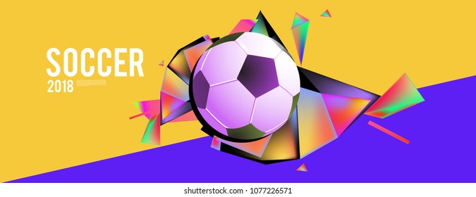 soccer 2018 background banner and poster
