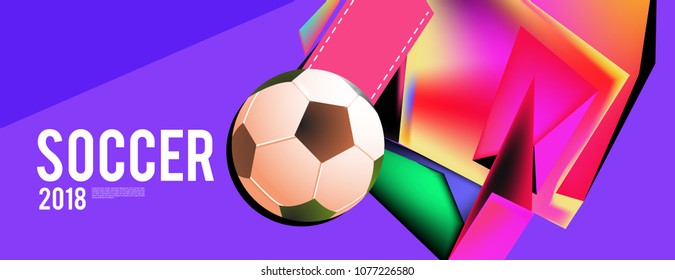 soccer 2018 background banner and poster
