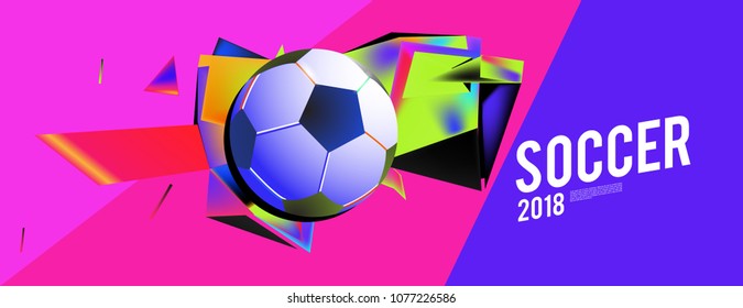 soccer 2018 background banner and poster
