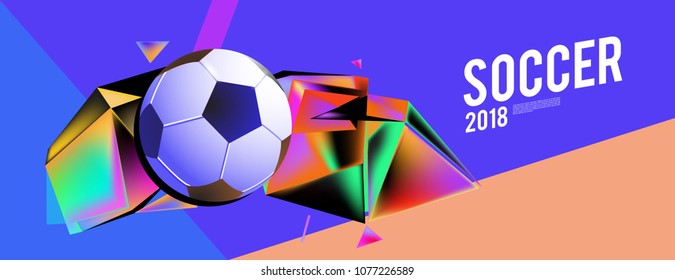 soccer 2018 background banner and poster
