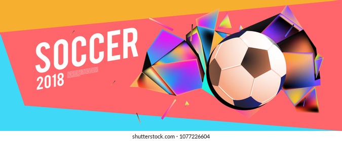 soccer 2018 background banner and poster
