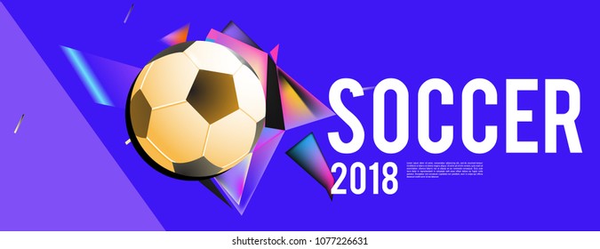 soccer 2018 background banner and poster
