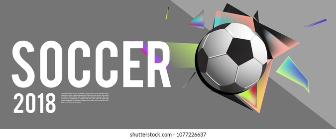 soccer 2018 background banner and poster
