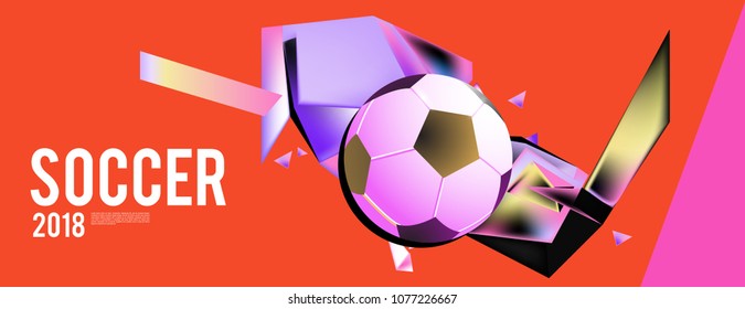 soccer 2018 background banner and poster
