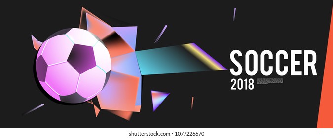 soccer 2018 background banner and poster
